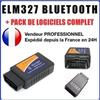 Outil de diagnostic - ELM327 - Bluetooth - Universel - Voiture - OBDII