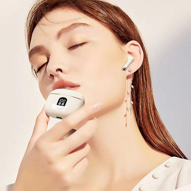 Беспроводные Bluetooth-наушники Внутриканальные наушники Hi-Fi стерео шумоподавление Вкладыши Музыкальные гарнитуры со светодиодным индикатором питания