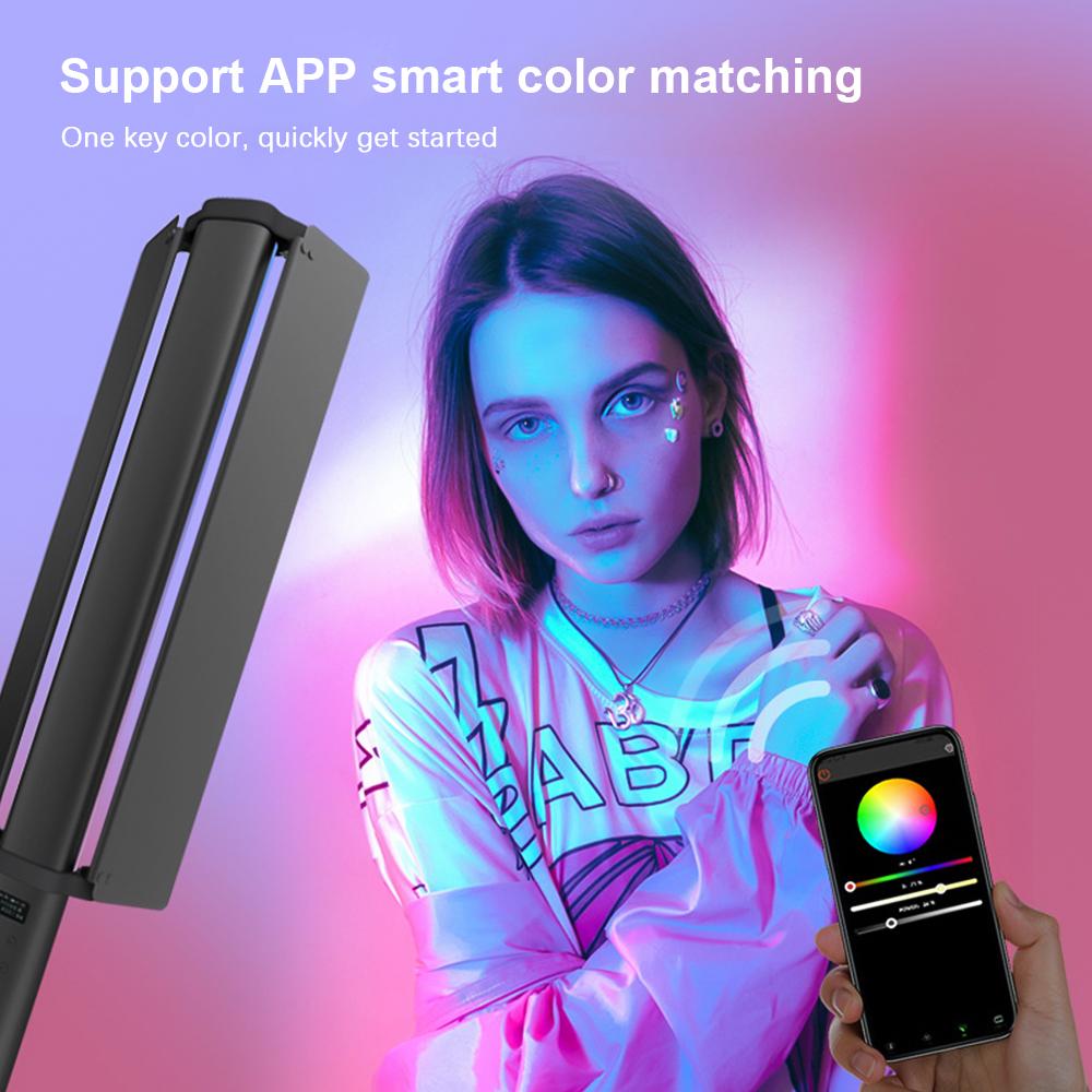 20 Вт RGB Ручной Фотографический Светильник Портативный Светодиодный Свет с LED Экраном Дисплея CRI более 95Ra RGB Полный Цвет 2500K