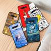 AN11 Snoopy Black Case for Xiaomi Poco X6 M5 M6 F5 F6 F1 C65 C55 C50 C51 C40 Redmi Note 7 8 14C A3X 13C 12C 11 10A 9C Pro Sofe Cover