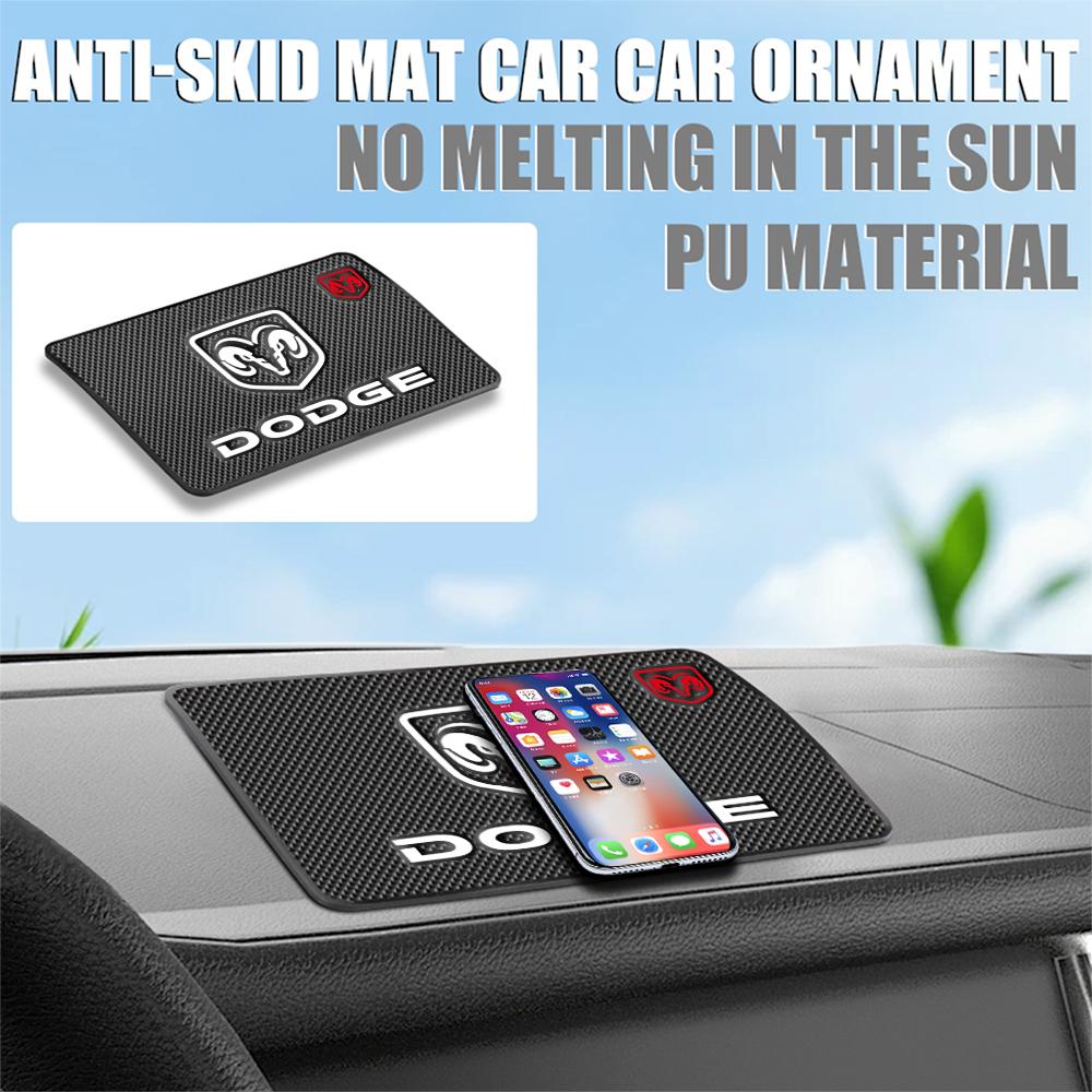 Car Dashboard Anti-skid Silicone Mat Phone Holder Pad Auto Interior Accessories For Dodge Durango Caliber Challenger Dakota SXT T777