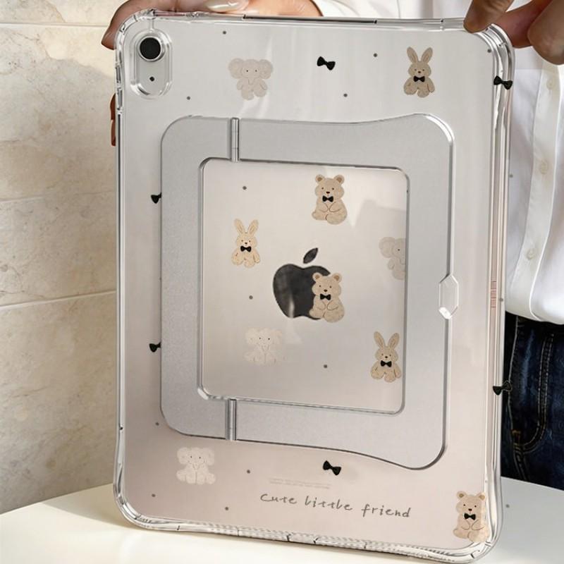 Cartoon Bear Elephant Case IPad 10th 11th 12th Air 4 5 6 7 8 Pro 11 13 Mini With Stand Sleep Wake Support