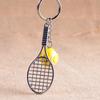 Key Rings Car Key Chain Metal Mini Keychain Sports Key Chain Tennis Racket Keychain Tennis Ball