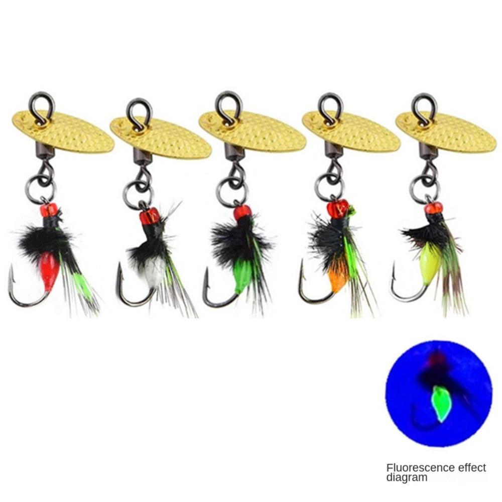 10PCS Flies Tackle Bionic Fly Fishing Bait Spinner Swim Baits Flies Fly Fishing