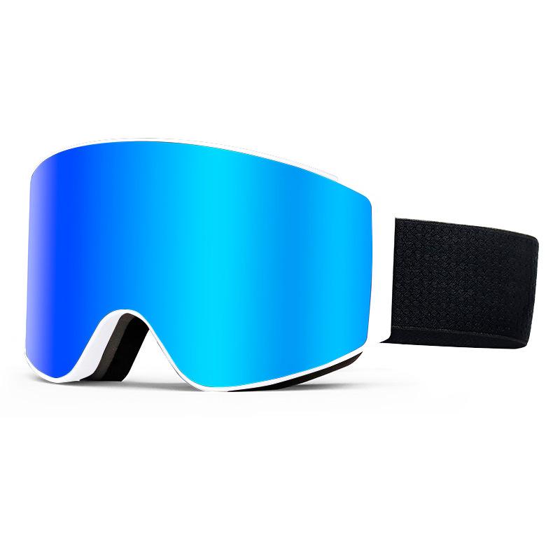 Ski goggles Double-layer anti-fog magnetic ski goggles, wind and sand resistant, suitable for myopia, ski protective eyewear