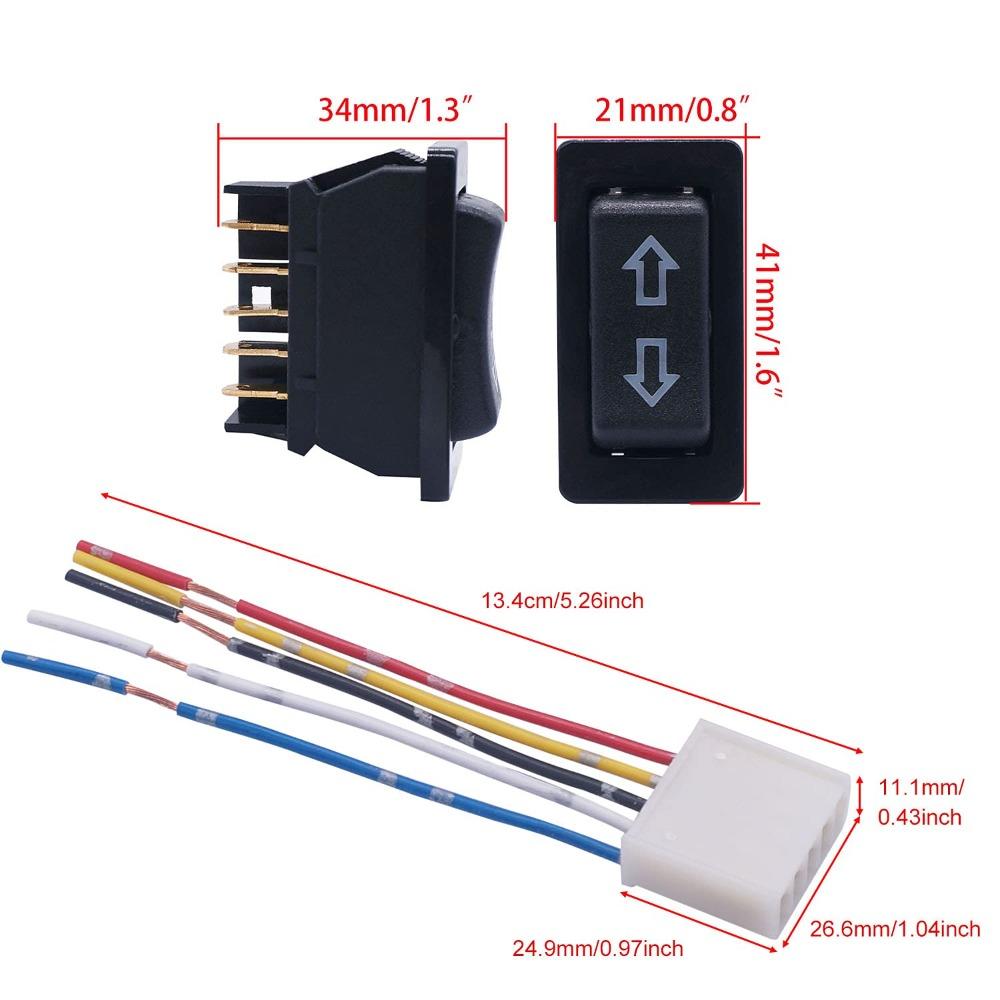 2 шт. 5-контактный выключатель стеклоподъемника с жгутом проводов выключатель стеклоподъемника окна автомобиля