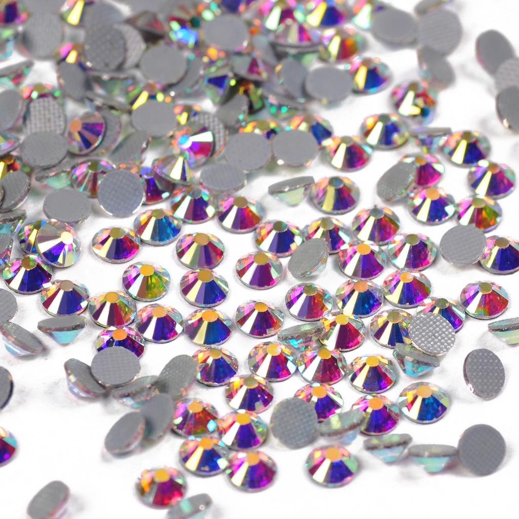 China Bulk Hot-fix Flat Back Rhinestones Bulk Crystal Glass Hotfix Rhinestones for Clothing Garment