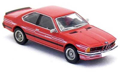 BREKINA Масштаб HO Масштаб BMW 635 CSi 1977 Красный Alpina BREKINA Литая модель автомобиля 1/87