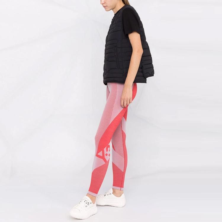 Y-3 FW21 Леггинсы с принтом логотипа Женские леггинсы Красные HB6322