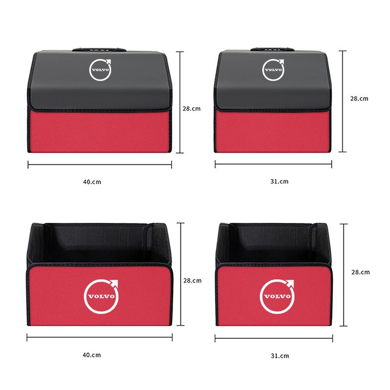 Car Interiors Leather Storage Box Toolcase Multiuse Organizer Bag For Volvo Rdesign V60 V40 XC90 S60 C30 XC60 V50 V70 XC40 S80