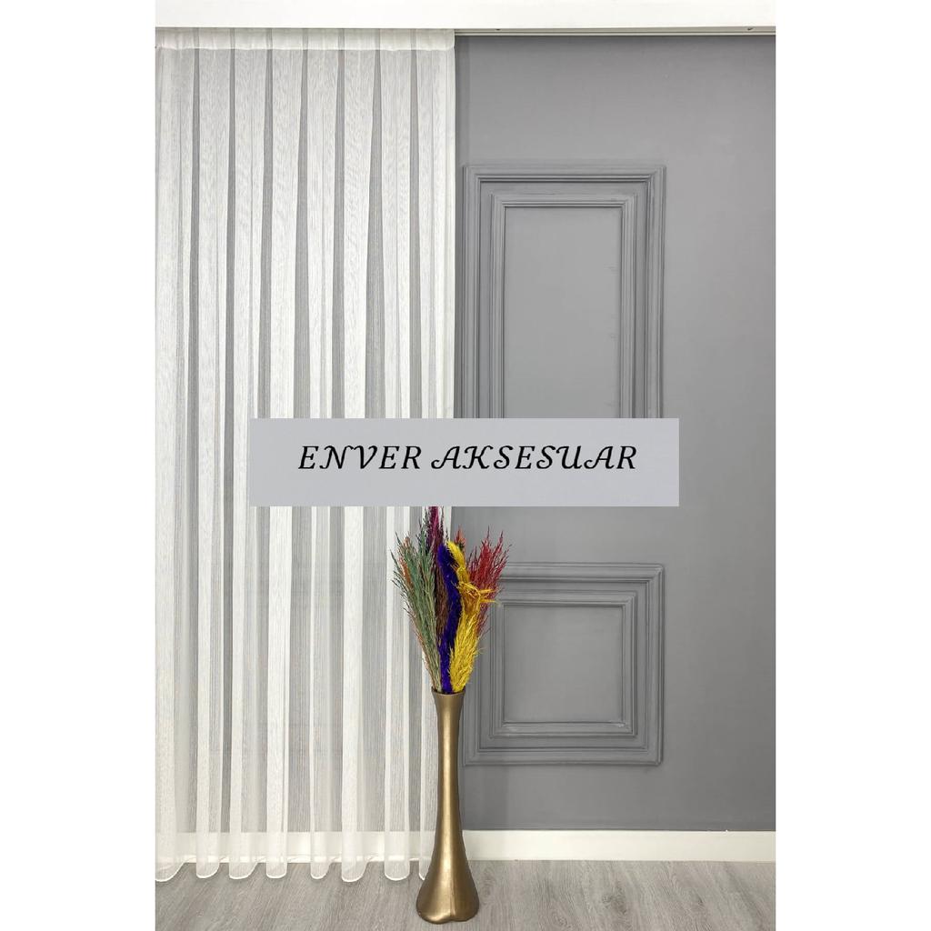 Занавес из тюля Shantuk Flaim Greak 1x3 с частым ворсом из натурального бамбука