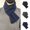 Thickened Fleece Scarf Thermal Men Shawl Elegant Winter Scarves  Skiing