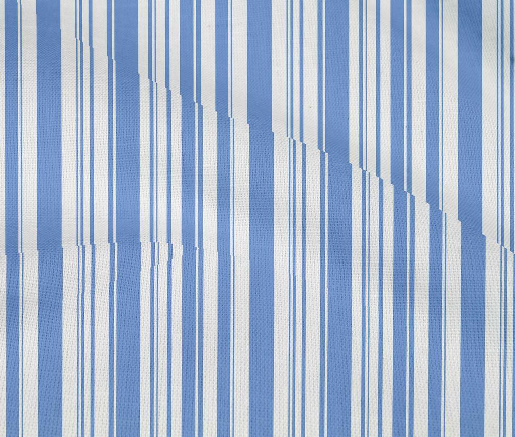 oneOone Cotton Flex Light Blue Fabric Stripes Sewing Material Print Fabric By The Yard 40 Inch