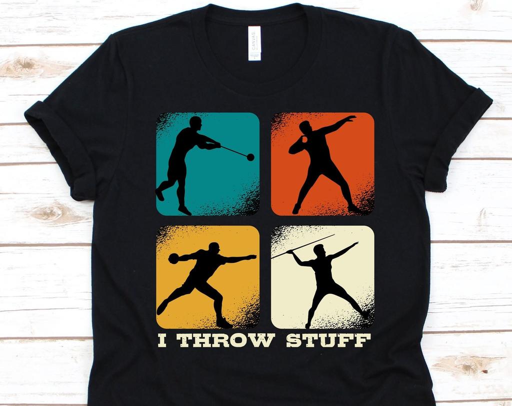 I Throw Stuff Shirt, Gift For Discus Throwers Men And Women, Discus Design, Disc Throwing Lovers, Athletic Sports Graphic, Athlete Shirt