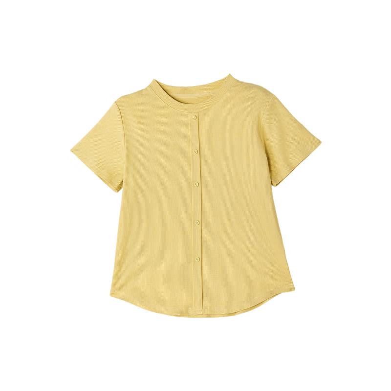 Deesha Girls' Ribbed Knit Short Sleeve T-Shirt