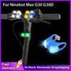 6th Gen LED Frog Tail Light for Ninebot MAX G30 G30D F20 F30 F40 Electric Scooter 3 Modes Warning Universal LED Taillight Parts