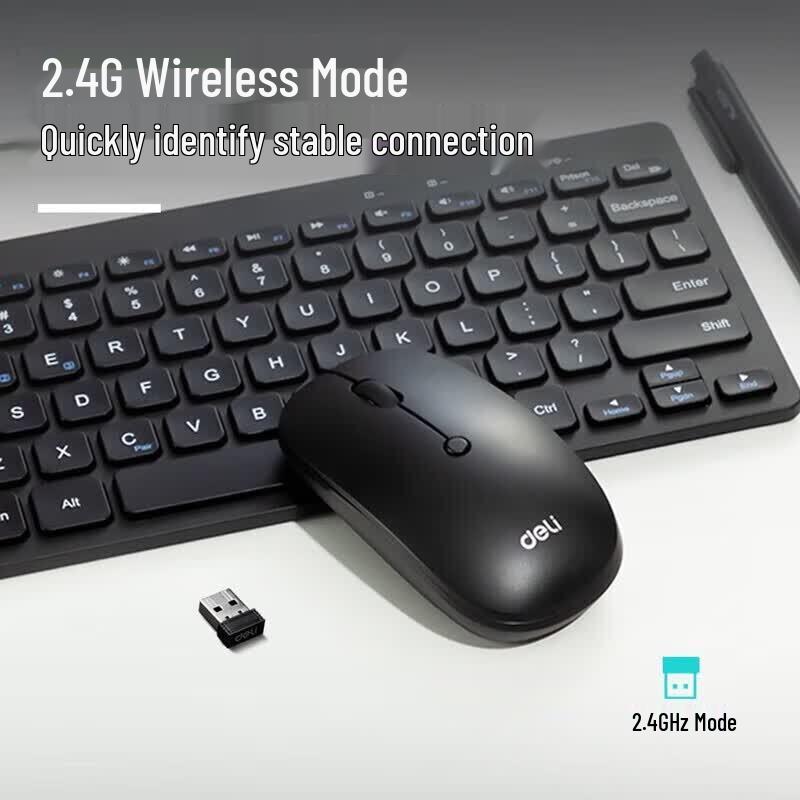 Deli LN210-B Эргономичная бесшумная беспроводная мышь