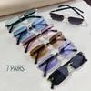 Lightweight Durable Quality 7 Fashionable Candy-Colored Sun Eyeglasses Must-Have Gifts for Multiple Styles Lightweight