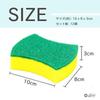 Rubonarie Double-Sided Sponges for Kitchen Use, Set of 12 (Green/Yellow)