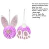 Easter Pendant with Hanging String Non-Woven Easter Bunny Butt Ear Pendant Seasonal Holiday