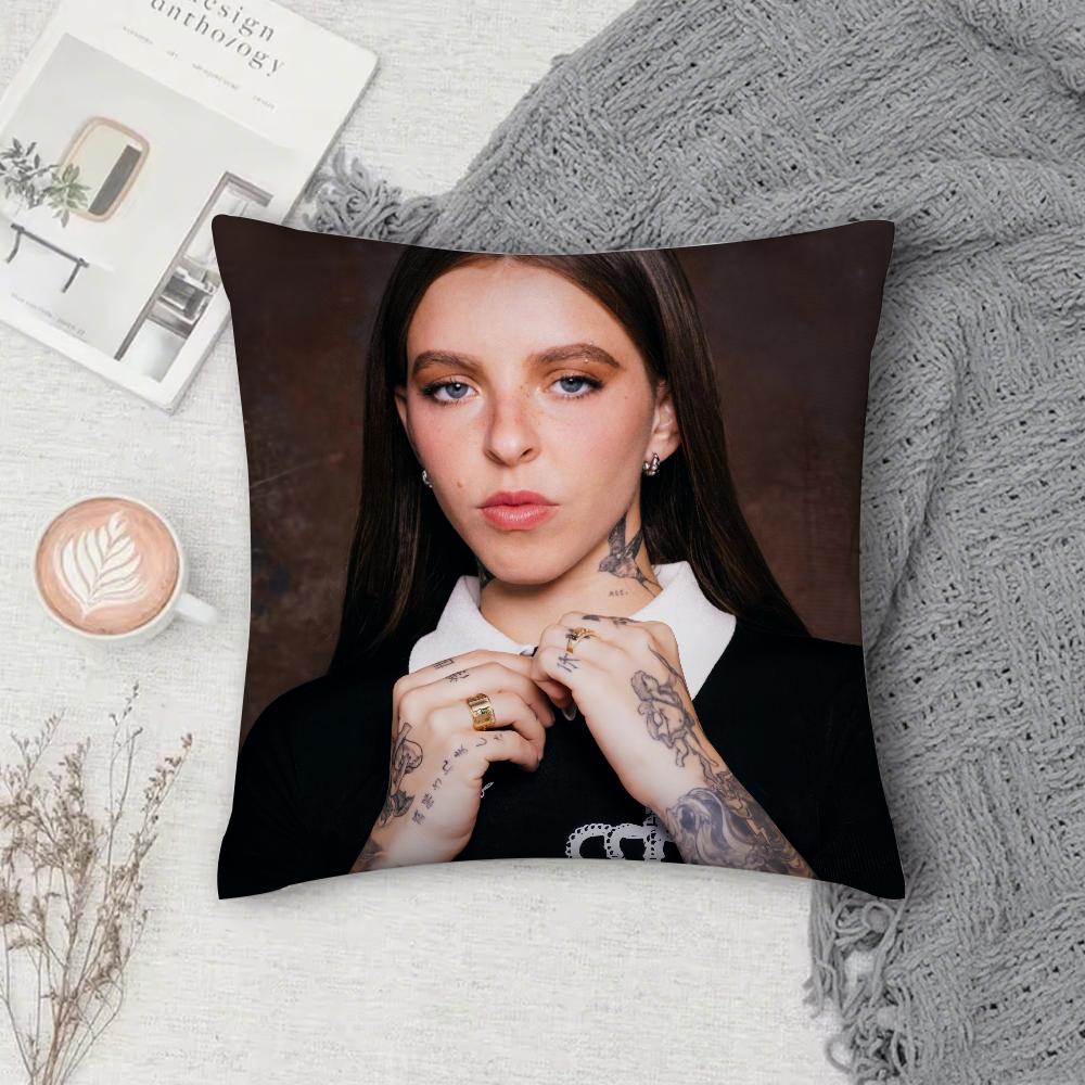 Наволочка с изображением певицы Young Miko, квадратная, двусторонняя печать, короткий плюш, чехол для диванной подушки, подушка для спальни