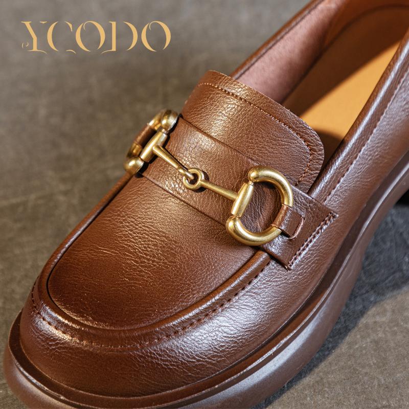 Лето-осенние удобные дышащие нескользящие лоферы из натуральной кожи для женщин и девочек-студентов