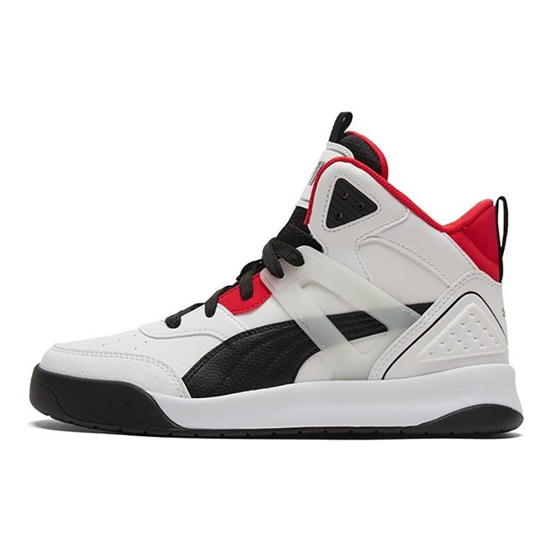 Puma Кроссовки унисекс Backcourt Mid White Black Red Silver 374139-01