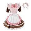 AOTYP Горничная Горничная Кон Кот Кот Короткий Горничная Костюм на Хэллоуин для Младшей Сестры Горничная Большой Полный Плюс Школьное Фото Отаку XL Наряд, Косплей, Кафе,