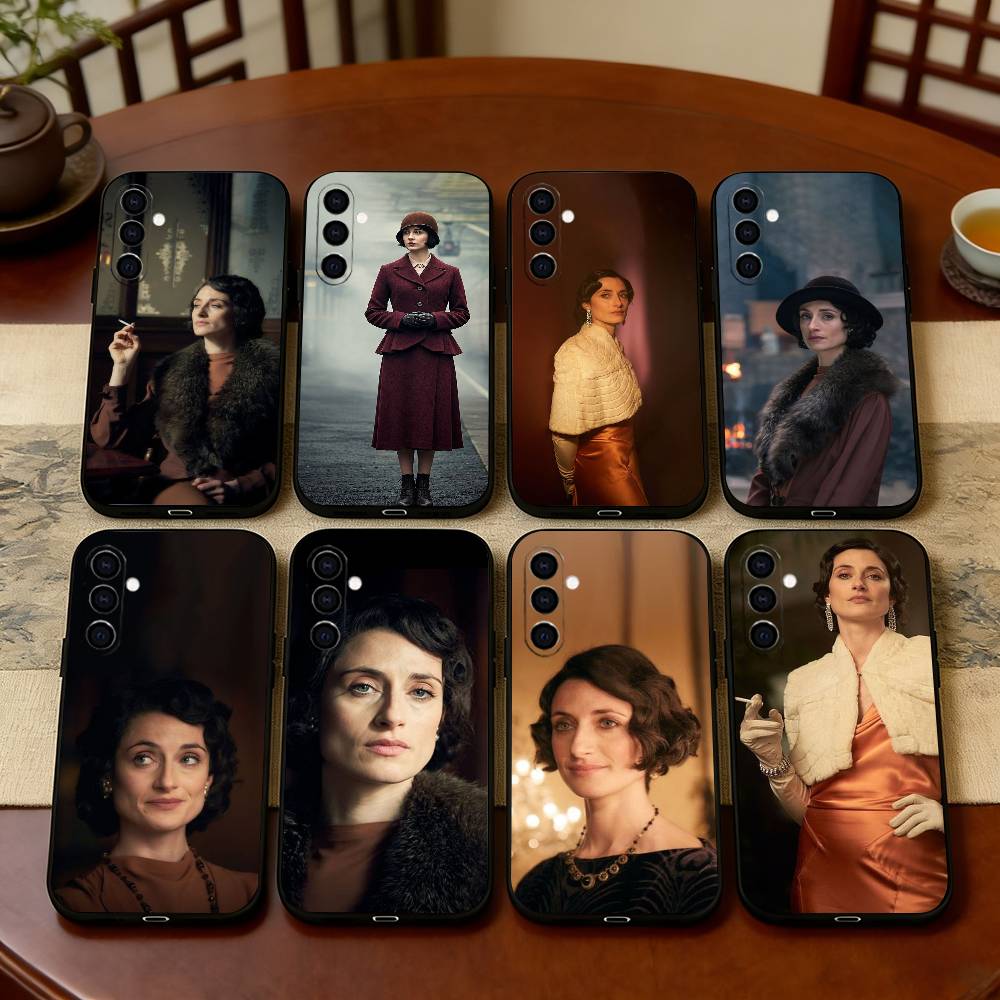 P-B-Lizzie Stark Phone Case Black Silicone Soft For Samsung Galaxy A73,A72,A71,A70,A53,A52,A51