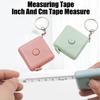 Квадратная выдвижная рулетка с брелоком Портативная мини двусторонняя мягкая измерительная лента Портновская швейная лента для измерения тела