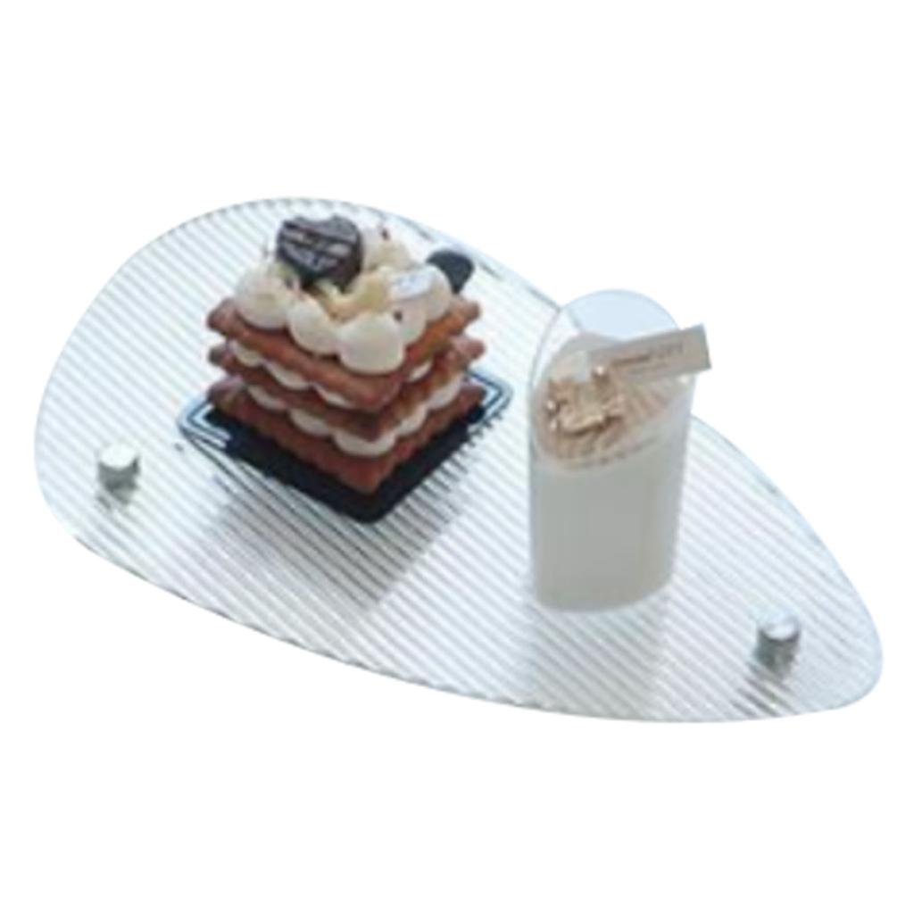 Прозрачный поднос для туалетного столика, прозрачный акриловый, простой, современный стиль, широко используемый поднос для журнального столика для семьи O