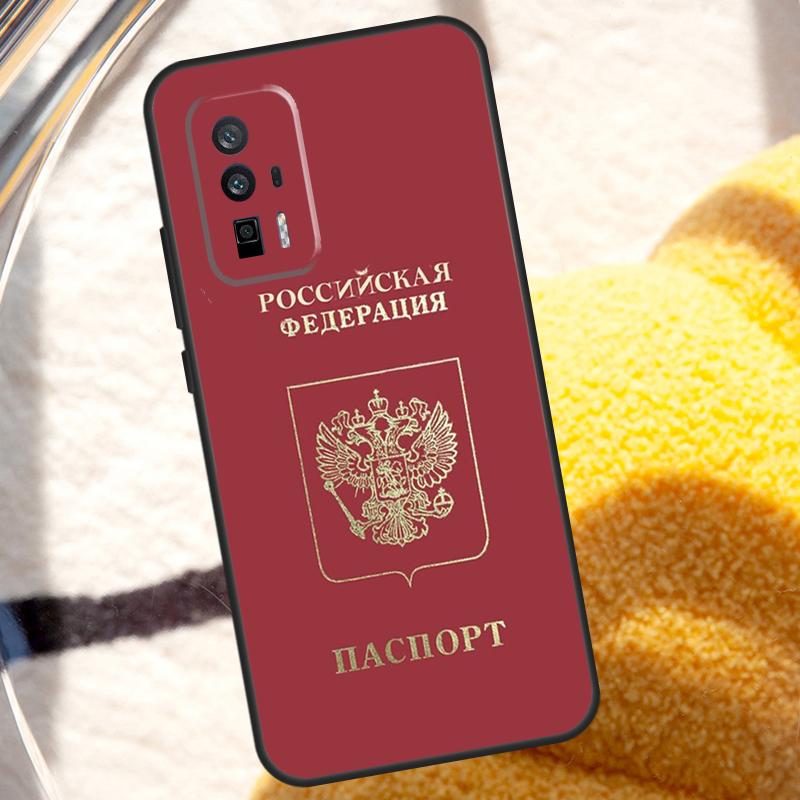 Russian Spanish Passport Retro Case For POCO X6 Pro M6 X5 X3 M5s F3 F5 Xiaomi 14 Ultra 13 12 Lite 11T 12T 13T Pro Cover