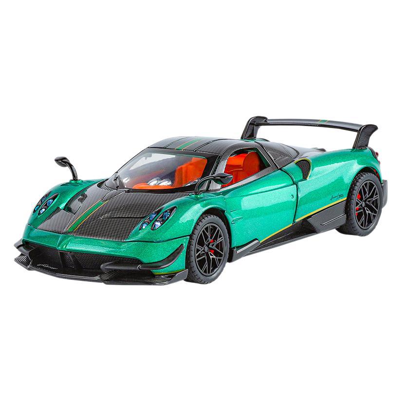 1/24 Pagani Huayra BC Сплав Спортивная Модель Литой Металл Гоночный Автомобиль Транспортные Средства Модель Симуляция Звук Свет Коллекция Детская Игрушка Подарок