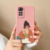 Чехлы для Xiaomi Redmi Note 11S Мультяшный Жидкий Силикон Полное Покрытие Защита от Падений Чехол для Xiaomi Redmi Note11S 11 S Coque Capa