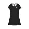 Heritage Knit Moisture-Wicking Casual Polo Dress Women Dresses Black F11W428305FBK