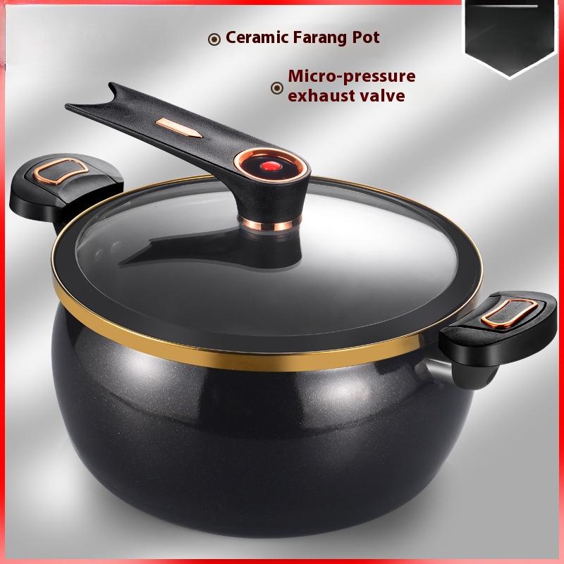 Новая эмалированная керамическая хрустальная кастрюля, микрокастрюля для супа, бытовая многофункциональная кастрюля большой емкости для тушения, горячая кастрюля