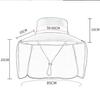 Рыбалка Сафари Широкие поля Тень УФ Солнце Горы Открытый 9215 [LeafIn] Шляпа, Шляпа, Шляпа, Шляпа, Мужская, Сетка, Защита, Защита, 2-сторонняя, Рыбалка,