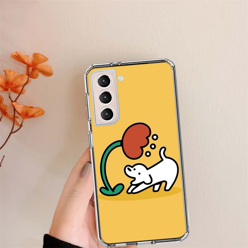 Милые прозрачные чехлы для телефона Matsui Art для Samsung S26 Ultra Galaxy S25 Edge S24 S23 FE S21 Plus S20 S22 S10 Чехол с рисунком Совместим