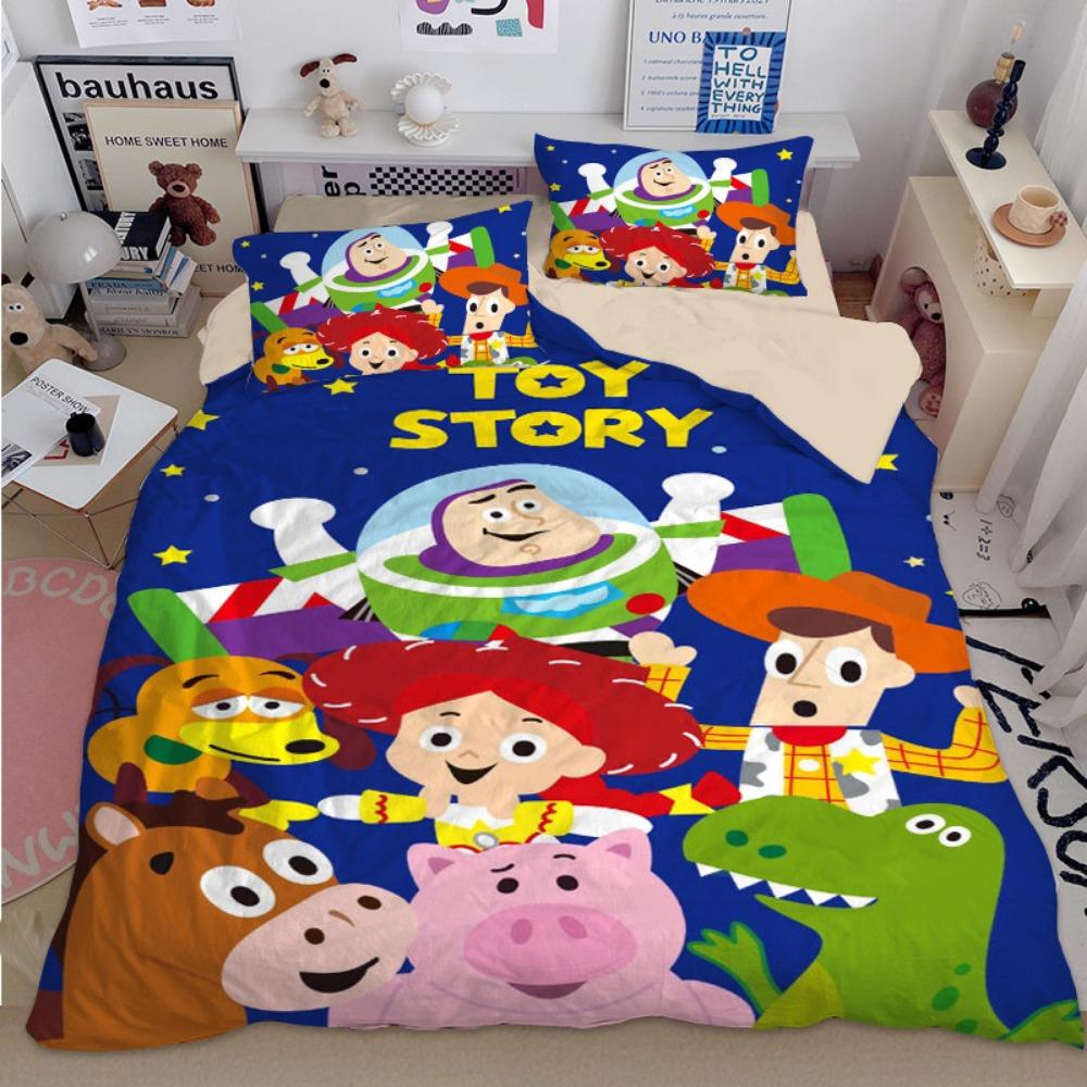 Toy Duvet Cover pillowcase Bedding Bedroom Decoration Children Gift adult Single Double bed Large SizeZip Duvet Cover