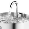 Dog Water Fountain Stainless Steel 2.2L Automatic Pet Drinking Fountain Silent Low-Noise Purify Water Fountain for Home Indoor Dogs