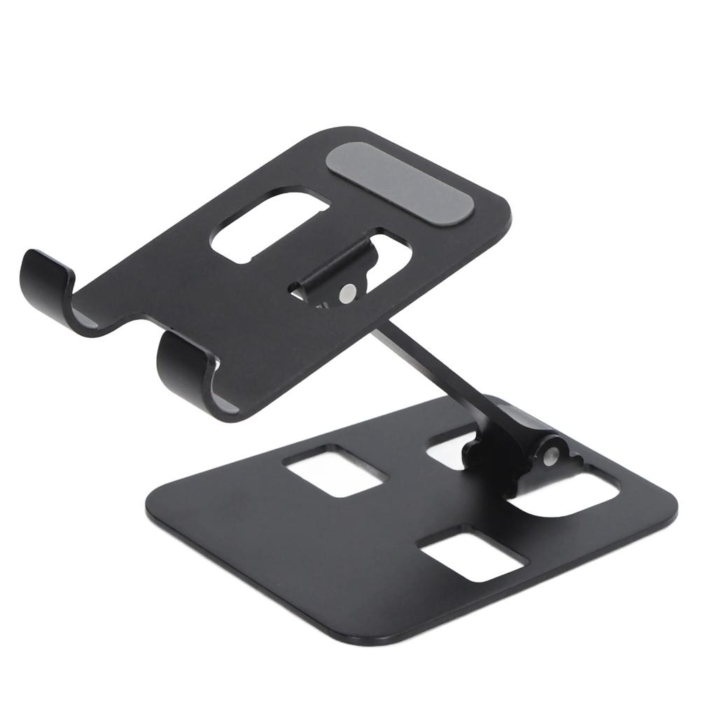 Desk Phone Stand Aluminum Alloy Adjustable Angle Antislip Silicone Phone Holder Stand for Tablet Phone Below 12.9in