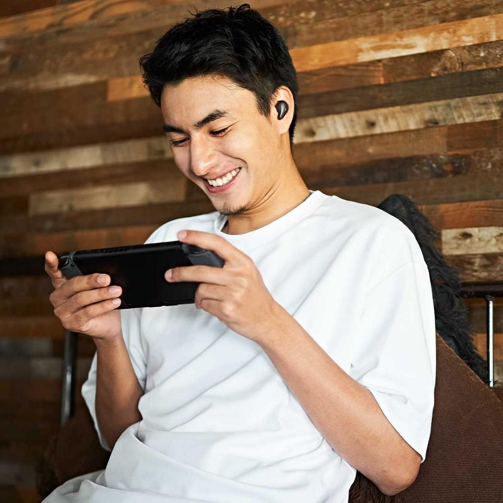 Radius Low Latency Gaming Wireless Noise Cancelling Ambient Sound True Wireless Remote Gaming Long Playback IPX5 Waterproof HP-P100BT Earphones
