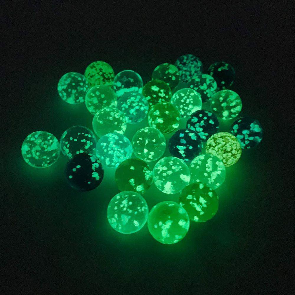 Games 16mm Marble Run Machine Beads Small Marbles Pinball Machine Glass Marbles Luminous Glass Ball