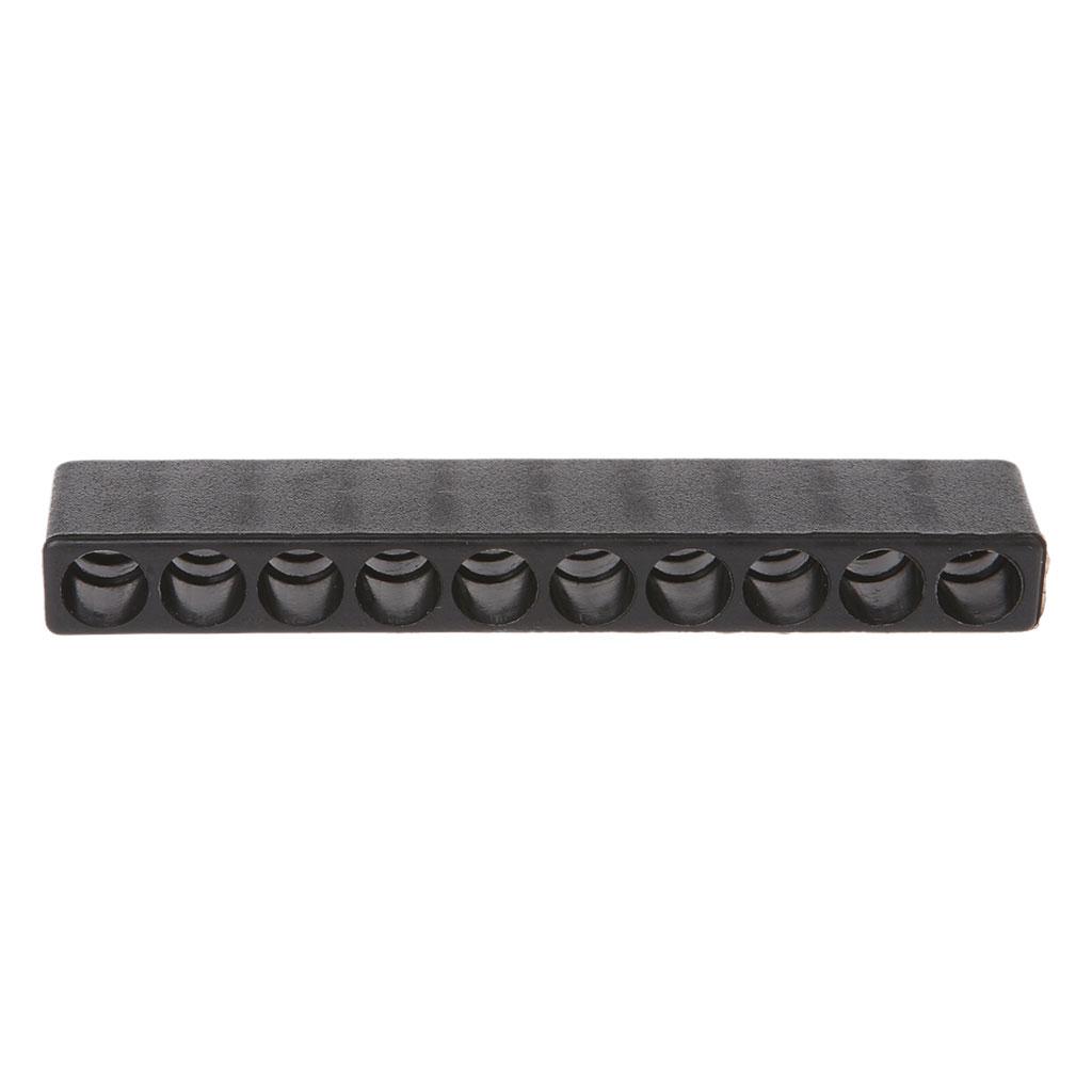 12 Holes Hex Bit Organiser Plastic Screwdriver Bit Holder Drill for Head Storage Case Box Block for 6.35mm Hex Shank