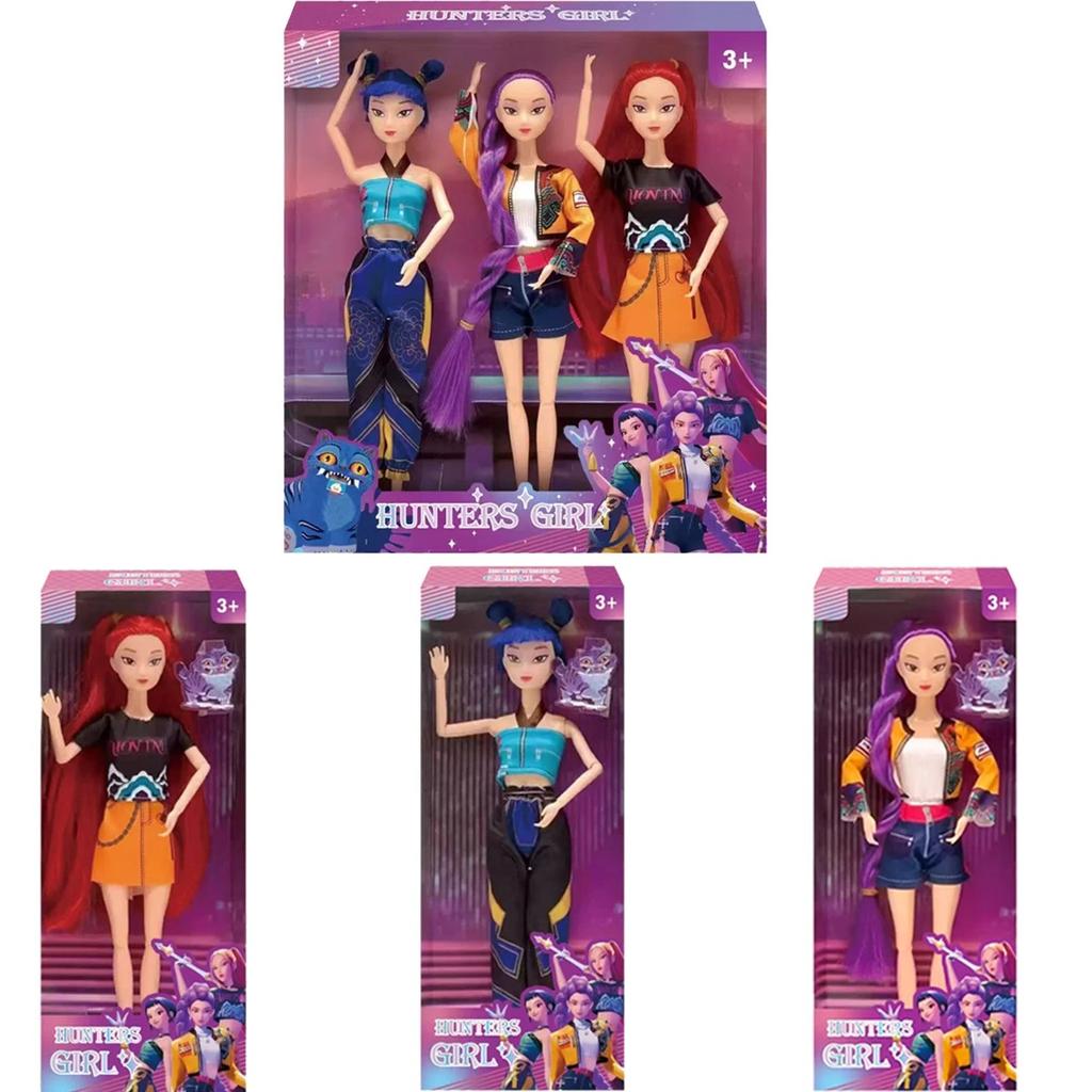 Куклы Игрушки Kpop Охотник на демонов Фигурка Роми Ми Ла Зои Красивая принцесса Девочка Пластиковые DIY Игрушки для девочек