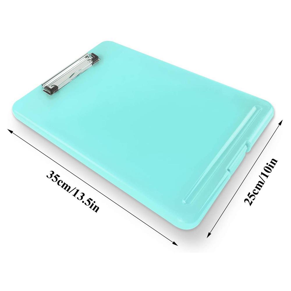 Waterproof Plastic Paper Holder Document Case Writing Pad A4 Clipboard Box Filing Storage