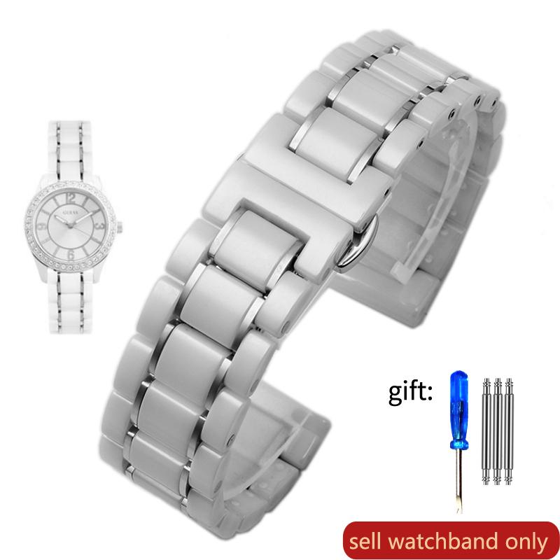 Высококачественный керамический ремешок для часов Rossini Guess Ebo Watch King Браслет из нержавеющей стали 16 18 мм