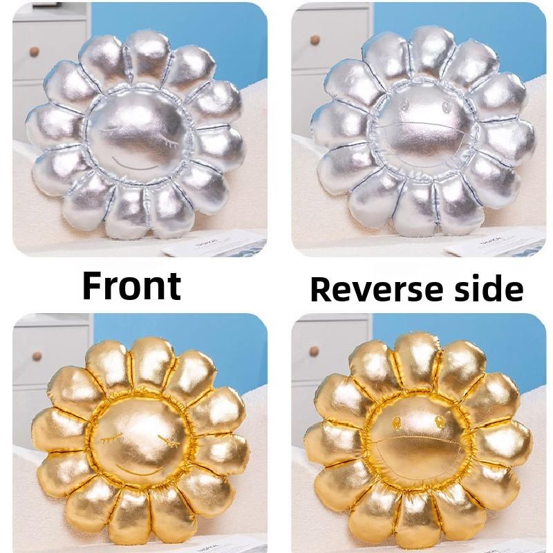 Murakami Takashi Ohana Hatake Shiny Sunflower Chair Cushion For Students And Nursery Seating