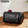 WTEMPO Elegant Handbag Women Crossbody Bag Small Tote Boston Bag Flower Ornament
