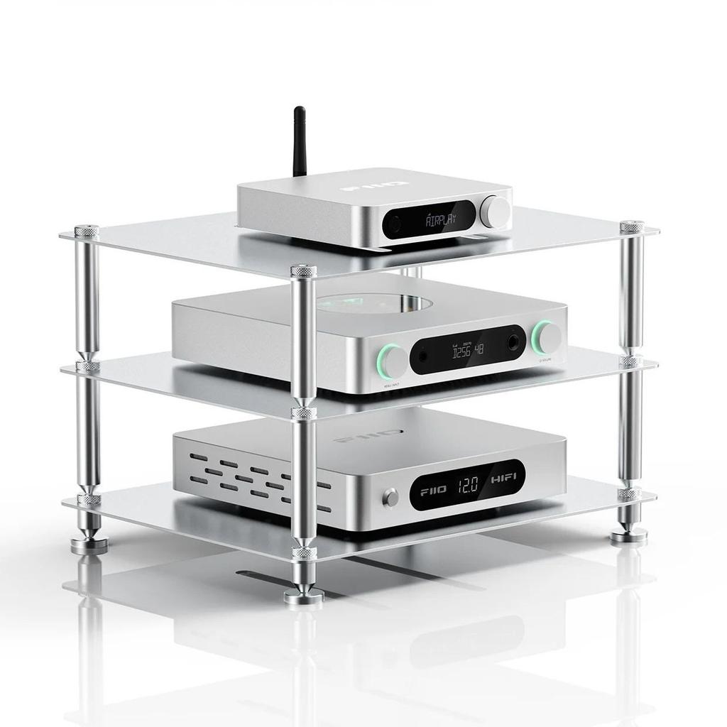 FiiO Modular Racking Desktop HiFi Equipment Shelf, Split Rack for CD Player, DAC and Amplifier